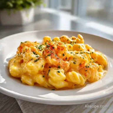 Crockpot Mac and Cheese: Slow-Cooked for 9 Servings Recipe Card