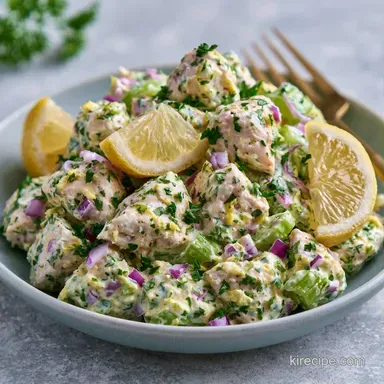 Lemon Chicken Salad in 15 Minutes Recipe Card