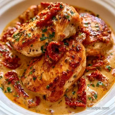 Sun Dried Tomato Chicken in 30 Minutes Recipe Card