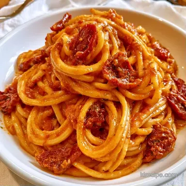 Sun Dried Tomato Pasta Sauce in 15 Min Recipe Card
