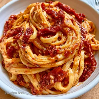 SunDried Tomato Pasta in 30 Minutes Recipe Card