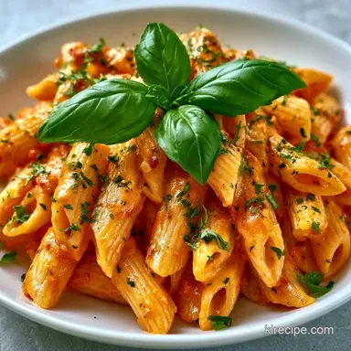 Creamy Tomato Basil Pasta in 25 Minutes Recipe Card