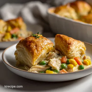 Chicken Pot Pie Using Crescent Rolls: Crispy Baked