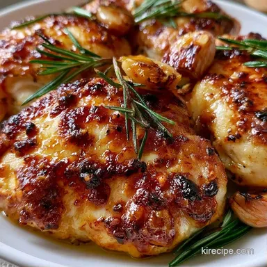 Rosemary Chicken Thighs: Crispy Recipe Card