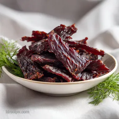 Dill Pickle Jerky Recipe: Tender Beef with Zesty Dill Finish Recipe Card