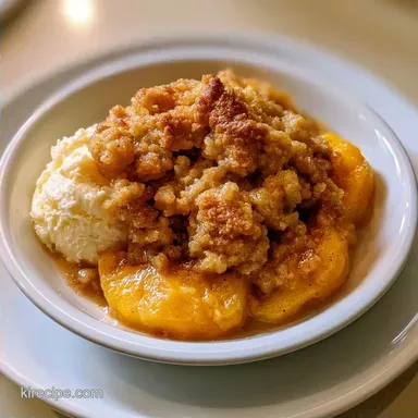 Easy Fifteen Minute Peach Dessert for 8