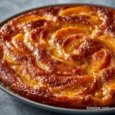 Easy Peach Cobbler Recipe for 6 Servings Recipe Card