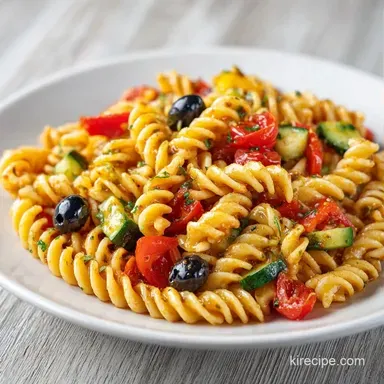 Easy Side Dish Pasta Salad in 30 Minutes Recipe Card