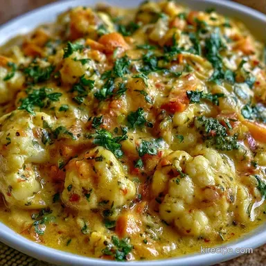 Easy Vegetable Curry: One-Pot Recipe Card