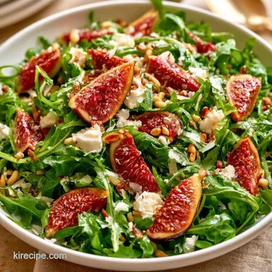 Fig and Arugula Salad with Goat Cheese Recipe Card