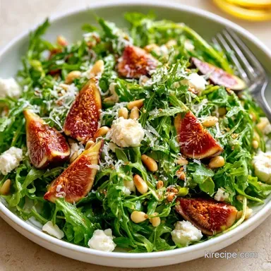 Fig and Arugula Salad with Goat Cheese