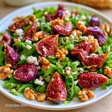 Fig and Goat Cheese Salad in 15 Minutes Recipe Card