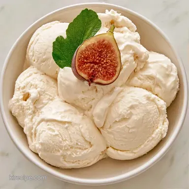 Fig Leaf Ice Cream for 6 Servings Recipe Card