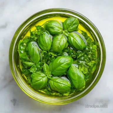 Basil Olive Oil in 15 Minutes Recipe Card