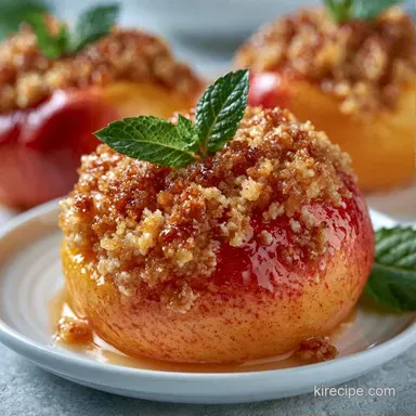 Best Fresh Peach Crisp Recipe Card