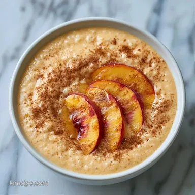Frozen Peach Smoothie Bowl in 5 Minutes Recipe Card