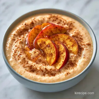 Frozen Peach Smoothie Bowl in 5 Minutes