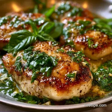 Garlic Basil Chicken in 25 Minutes Recipe Card