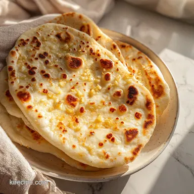 Garlic Flatbread in 20 Minutes Recipe Card