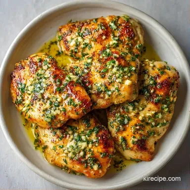Garlic Herb Chicken for 4 Servings Recipe Card