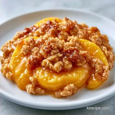Peach Crumble with Almond Flour