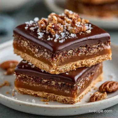 Graham Cracker Toffee Bars with Pecans