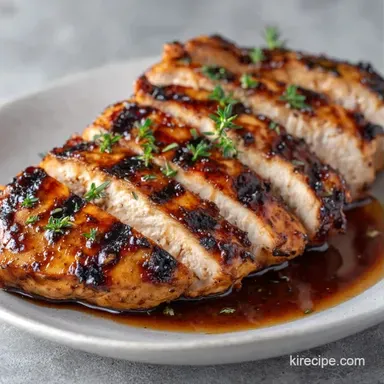 Grilled Balsamic Chicken Breast for 4 Recipe Card