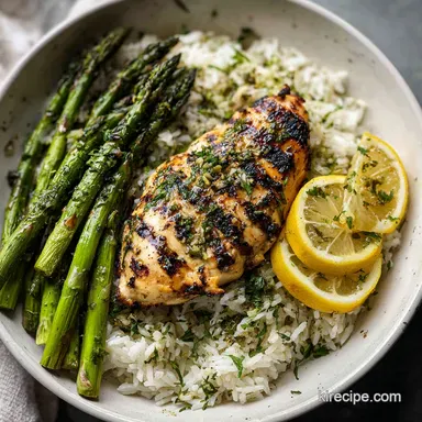 Grilled Chicken with Rice: Ready in 30 Min Recipe Card