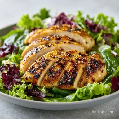 Grilled Chicken Salad for 4 Servings Recipe Card