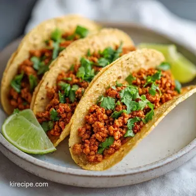 Ground Turkey Tacos in 25 Minutes Recipe Card