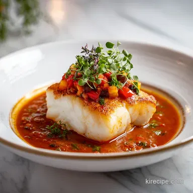 Recipe Halibut Marinara Sauce for 4 Servings Recipe Card