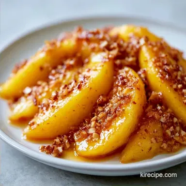 Healthy Baked Peach Dessert with Honey