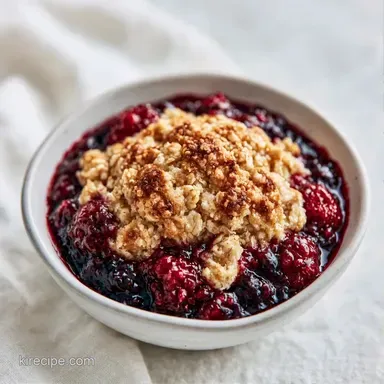 Healthy Fruit Crisp Recipe for 6 Servings Recipe Card