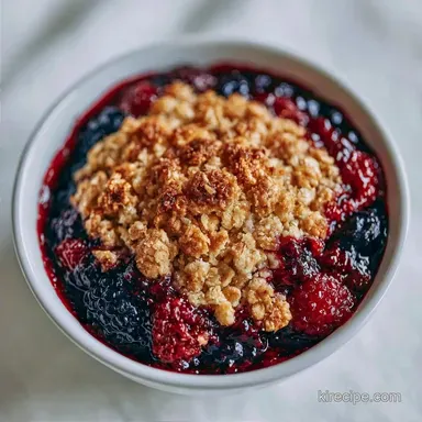 Healthy Fruit Crisp Recipe for 6 Servings