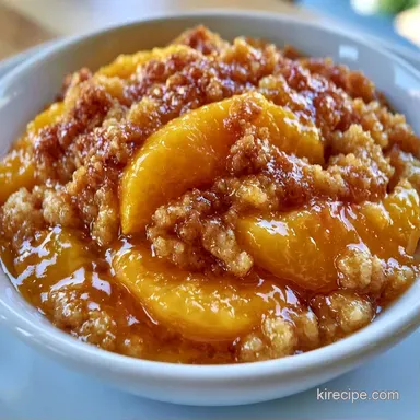 Best Fresh Peach Crumble Recipe Recipe Card