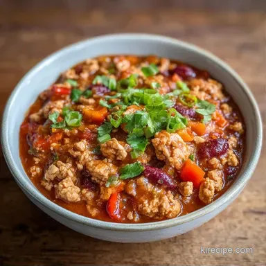 Healthy Turkey Chili Recipe: Meal Prep Recipe Card