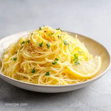 Ina Garten Lemon Capellini in 10 Minutes Recipe Card