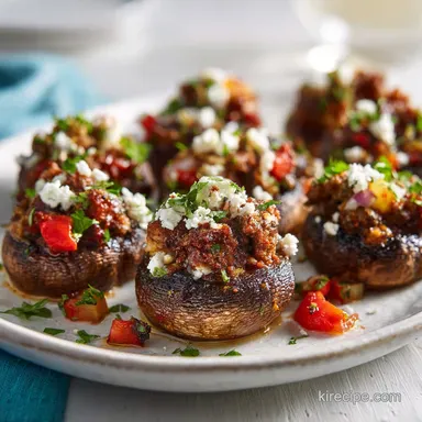 Ina Garten Sausage Stuffed Mushrooms: 50 Min Recipe Card
