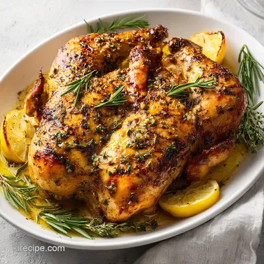 Ina Garten Spatchcock Chicken for 4 Servings Recipe Card