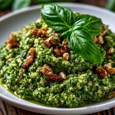 Indian Basil Pesto Recipe in 10 Minutes