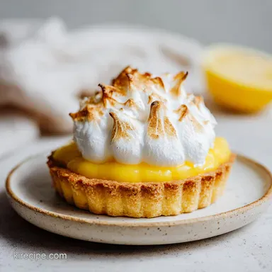 Lemon Meringue Pie Recipe for 8 Slices Recipe Card