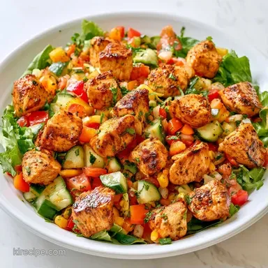 Mexican Garden Chicken Salad in 30 Min Recipe Card