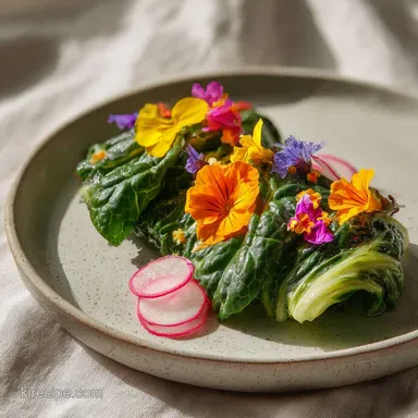 Minimal Flowers Salad in 15 Minutes Recipe Card