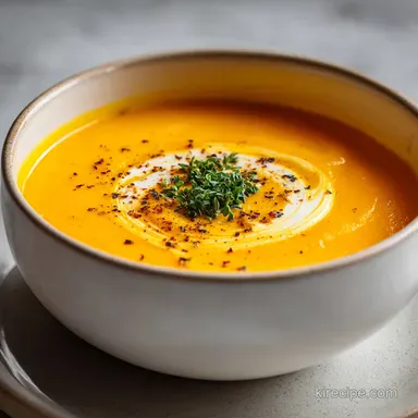 Moroccan Butternut Squash Soup in 30 Minutes Recipe Card