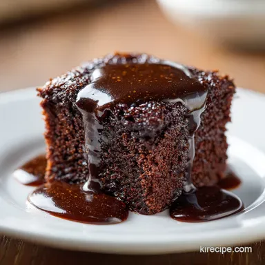 TGIS Lava Fudge Cake for 12 Slices Recipe Card