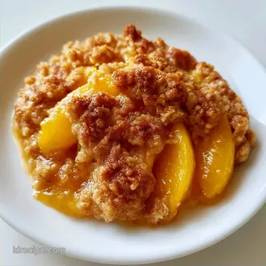 Peach Crisp in 40 Minutes