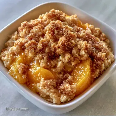 Peach Crisp with Brown Sugar Recipe Card
