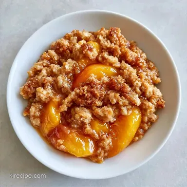 Peach Crisp with Brown Sugar