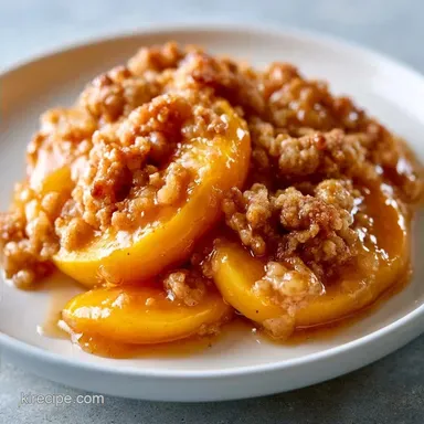 Easy Fresh Peach Crumble