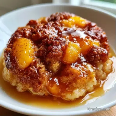Peach Pandowdy for 8 Servings Recipe Card